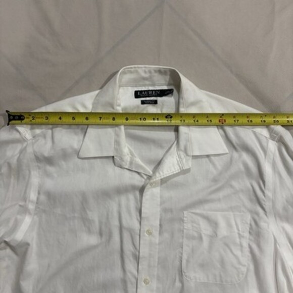 Lauren Ralph Lauren Classic Fit White Dress Shirt – Non-Iron, 17.5 / 34–35 - Picture 5 of 8